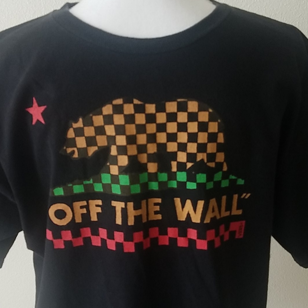 Vans "Off The Wall" Black T-Shirt - Picture 2 of 5